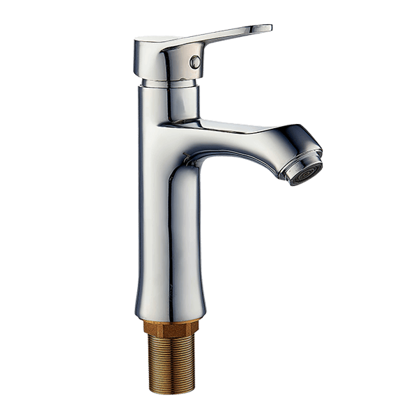Basin tap with foot