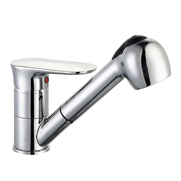 Single lever pull-out sink mixer 8027-6D 