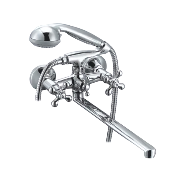 Dual handle wall-mounted shower mixer HM1007 