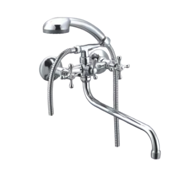 Dual handle wall-mounted shower mixer HM1013 