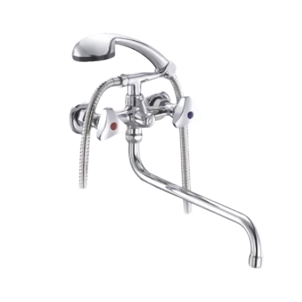 Dual handle wall-mounted shower mixer HM 1036 