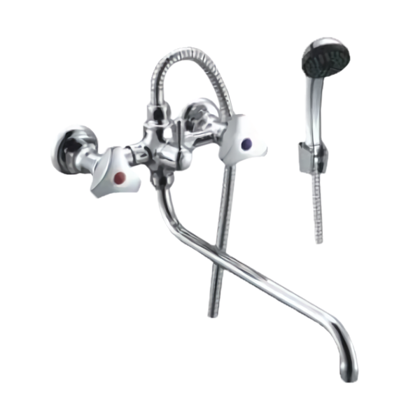 Dual handle wall-mounted shower mixer HM 1037 