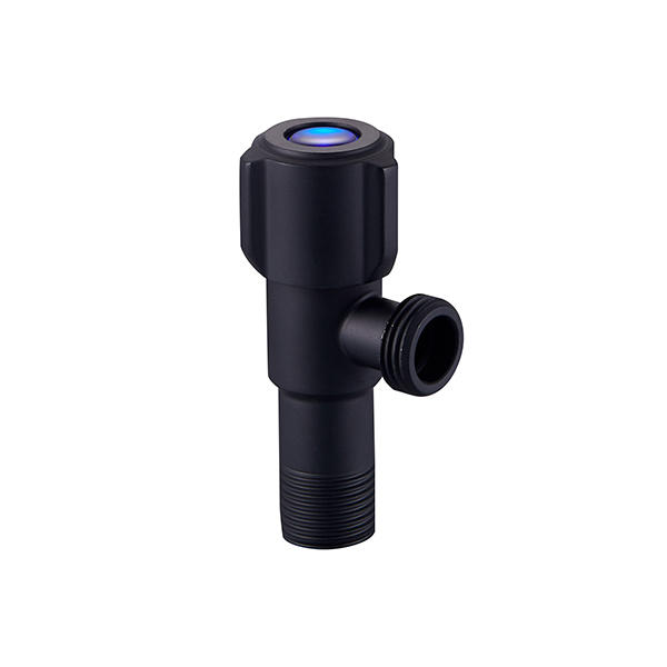 SS 304 angle valve in black color
